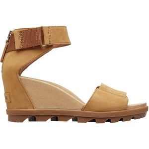 NEW Sorel Joanie II Ankle Brown Leather Wedges 8.5